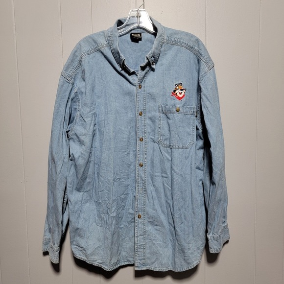 ouray Other - Rare Vintage Ouray Sports Denim Shirt Tony the Tiger Embroidered Long Sleeve XL